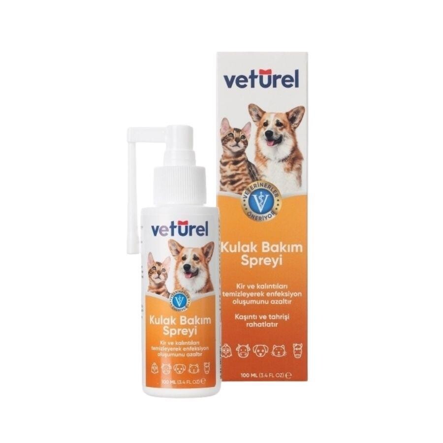 Veturel Kedi Ve Köpekler İçin Kulak Bakım Spreyi 100 ML | SRC: Barcode: 8683489080507